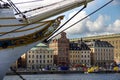 Stockholm, Sweden 22 august 2014: Summer scenery of the Old Town Royalty Free Stock Photo