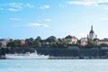 Wiev on coastline of Sodermalm island in Stockholm Royalty Free Stock Photo