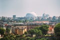 Stockholm, Sweden. Avicii arena In Summer Skyline. It's Currently The Largest Hemispherical Building In The World, Used Royalty Free Stock Photo