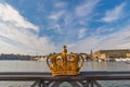 Stockholm Sweden, at Gamla Stan and Gilded Crown