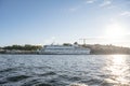 27.09.2021 Stockholm Sweden Cruise boat Viking MS Cinderella ship docked in stockholm