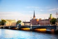 Stockholm, Sweden in Europe. Waterfront view Royalty Free Stock Photo