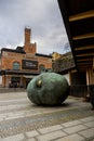 Contemporary sculpture in front of the Museum of Photography in Stockholm