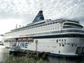 Stockholm, Sweden - July, 2007: ferry-cruise liner Silia line near Stockholm