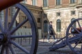 Guardsman guard change near Swedish Royal Palace