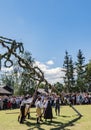 Traditional midsummer celebration at Skansen, Stockholm, Sweden Royalty Free Stock Photo