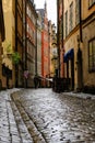 Stockholm, Sweden, A lonely tourist on the street