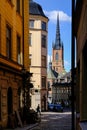 Stockholm, Sweden, man hurrying on business