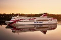 Stockholm, SWEDEN - May 18, 2018: Silja Line. Baltic Princess. The Ferry from Turku to Stockholm and Alands Islands on Baltic sea