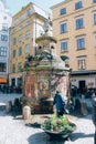 Stockholm, Sweden - May 1, 2019 : Stortorget Square in Gamla Stan, Old Town. Sunny day at Stockholm city center. City Royalty Free Stock Photo