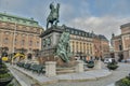 Monument to King Gustaf II Adolf in Stockholm, Sweden Royalty Free Stock Photo