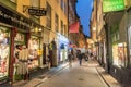 Vasterlanggatan street in Gamla Stan historic district of Stockholm, Sweden Royalty Free Stock Photo