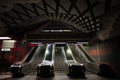 STOCKHOLM, SWEDEN - OCTOBER 3 2021: Inside incredibly beautiful metro