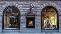 Ralph Lauren store front. American corporation producing luxury fashion products.