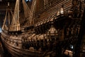 Stockholm, Sweden - October 27, 2019: The Vasa Museum in Stockholm, displays the Vasa ship, fully recovered 17th century viking