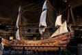 Stockholm, Sweden - October 27, 2019: The Vasa Museum in Stockholm, displays the Vasa ship, fully recovered 17th century viking