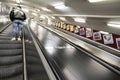 Escalators movement in Stockholm metro