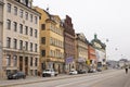 Stockholm, Sweden September- 24, 2017: Colorful houses on Stortorget square in the old town Gamla Stan, center of Royalty Free Stock Photo