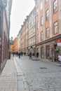 Vasterlanggatan street in Gamla Stan Royalty Free Stock Photo