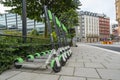 Electric rental scooters in Stockholm