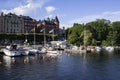 Stockholm, Sweden: Strandvagen Harbor.July 7th, 2017