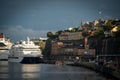 22.09.2021 Stockholm, Sweden. View of the cruise ship in the Viking cruise port