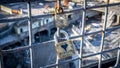 Stockholm, Sweden: View of the Love Locks of Stockholm