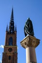 Stockholm, Sweden, View of Riddarholmskyrkan Royalty Free Stock Photo