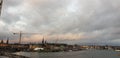 Stockholm view skies grey clouds