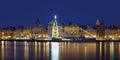 Stockholms old city with christmas tree