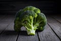 StockImage Indoor studio spotlight broccoli, vibrant green florets ready for cooking