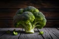 StockImage Indoor studio spotlight broccoli, vibrant green florets ready for cooking