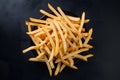 StockImage mouthwatering display of fried fries in cinematic editorial style