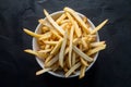 StockImage mouthwatering display of fried fries in cinematic editorial style