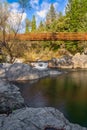 Stocking Flat Bridge along the Deer Creek Tribute Trail in Nevada City California