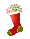 Stocking Full of Cash