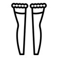 Stockings tights icon outline vector. Compression leg