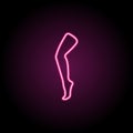 Stockings woman clothes neon icon. Simple thin line, outline vector of clothes icons for ui and ux, website or mobile application