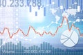 Stockmarket charts Royalty Free Stock Photo