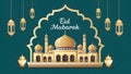 StockPhoto Festive Eid Mubarak poster showcasing cultural diversity and unity