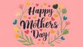 StockPhoto Happy Mothers Day women valentine birthday pastel pink background