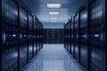 StockPhoto Modern data center with high powered servers, big data concept