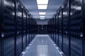 StockPhoto Modern data center with high powered servers, big data concept Royalty Free Stock Photo