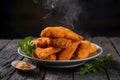 StockPhoto Studio spotlight chicken tenders, a mouthwatering snack in focus