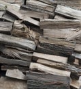 Stockpile of firewood
