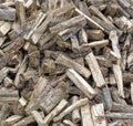 A Stockpile of Fresh Cut Firewood Royalty Free Stock Photo