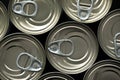 Stockpiling cans due to coronavirus outbreak Royalty Free Stock Photo