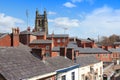 Stockport UK town skyline