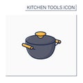 Stockpot color icon