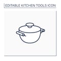 Stockpot line icon